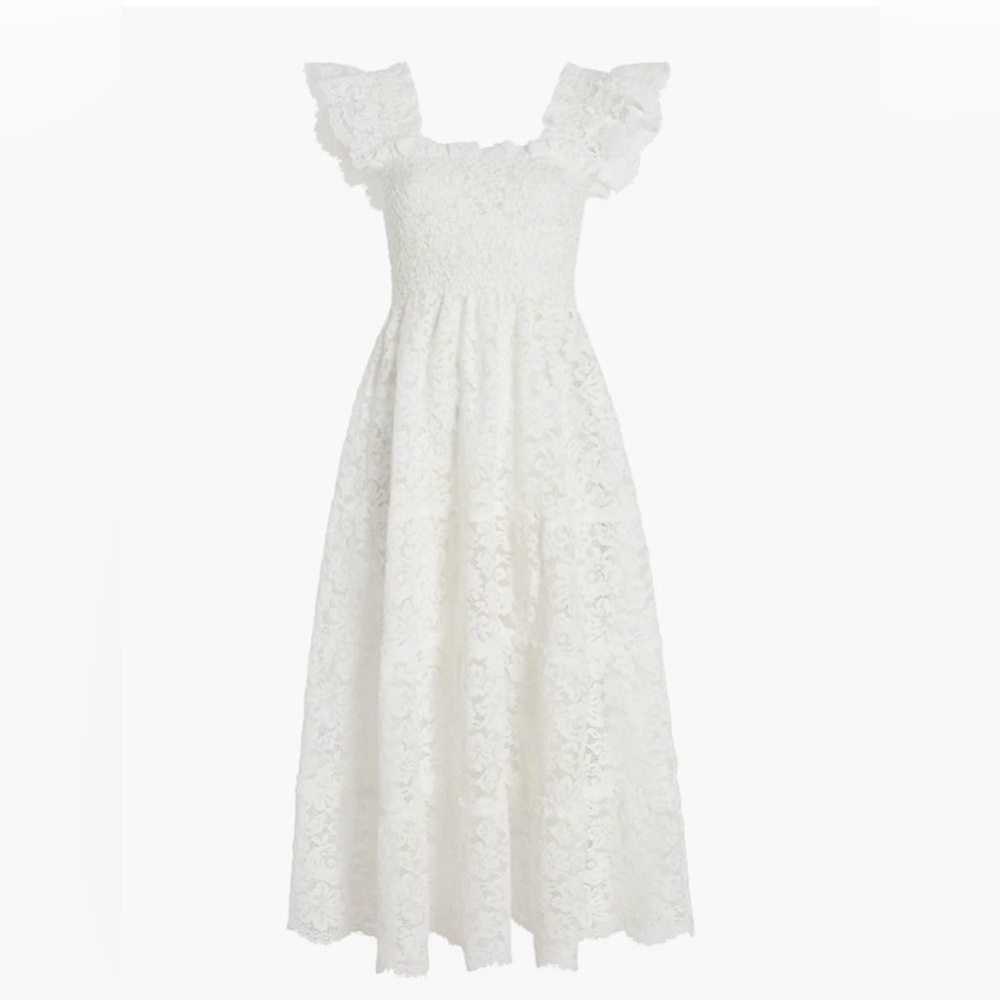 Hill House Ellie lace white dress